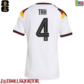 Tyskland Jonathan Tah #4 Hemmatröja Dam VM 2026 Kortärmad